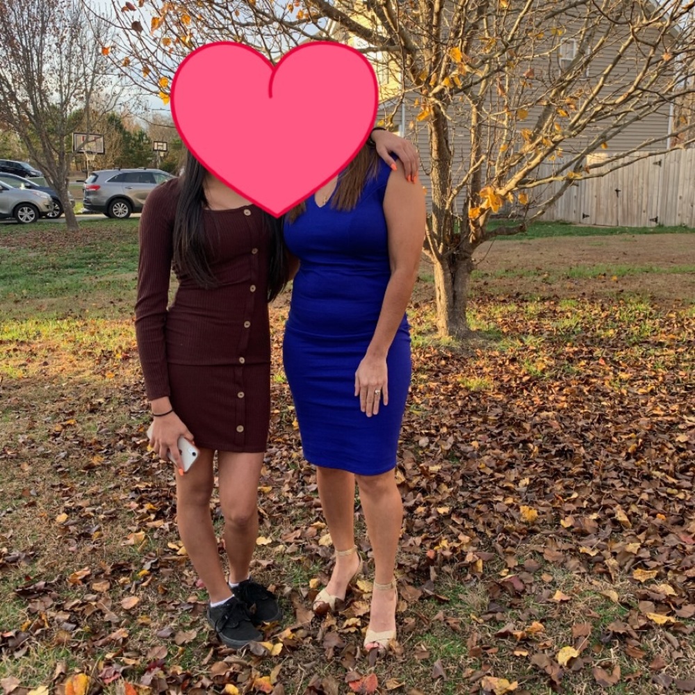 Burgandy bodycon dress